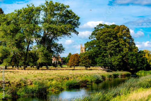 Fototapeta Naklejka Na Ścianę i Meble -  Charlecote  park  landscape  english scene