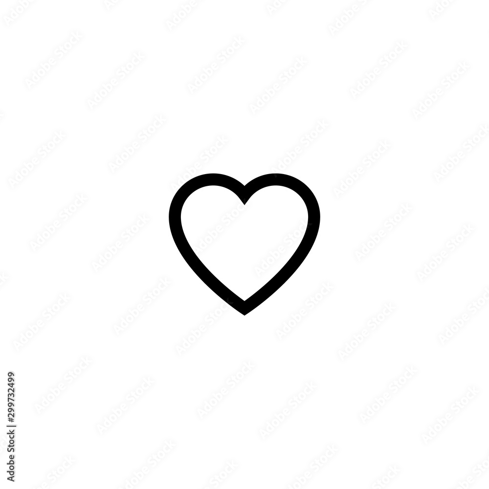 heart icon line style simple design