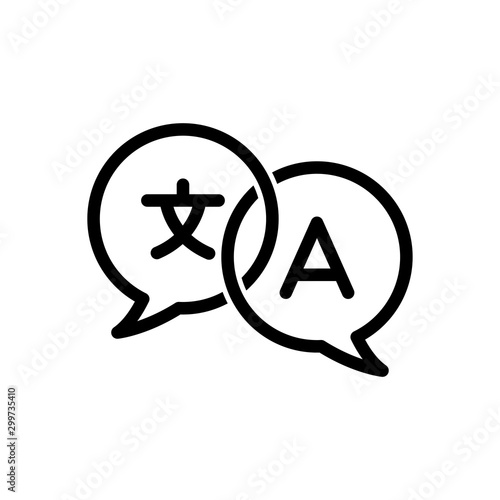 translate - translation icon vector design template