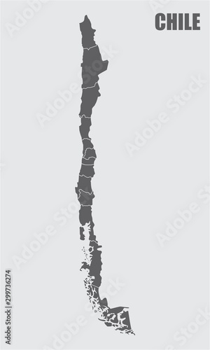 Chile regions map