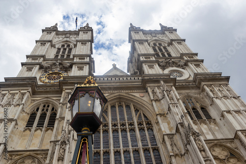 Canvas Print london westminster abby facade detail