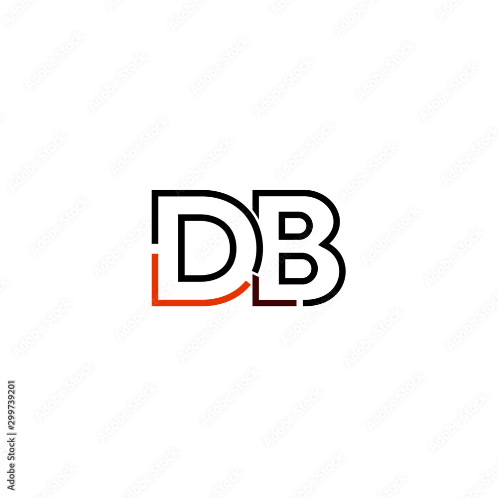 Letter DB logo icon design template elements Letter DB logo icon design template elements