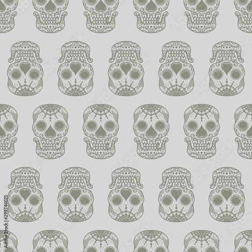 vector illustration of Calavera or sugar skull