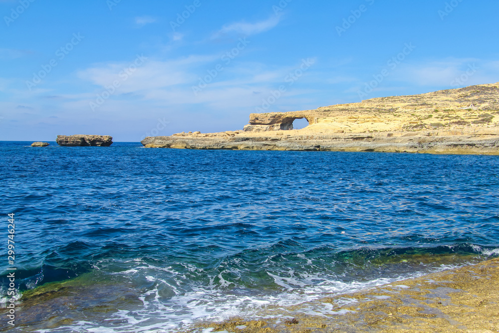 Gozo island coast in summer Gozo island coast in summer