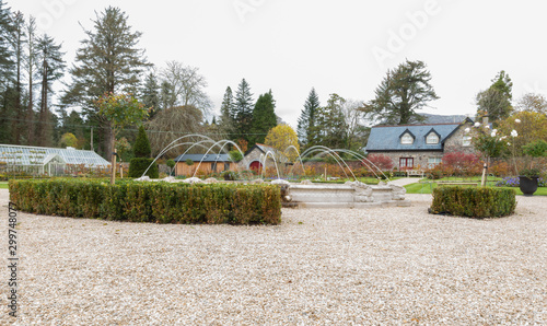 ballynahinch castel garden in ireland photo
