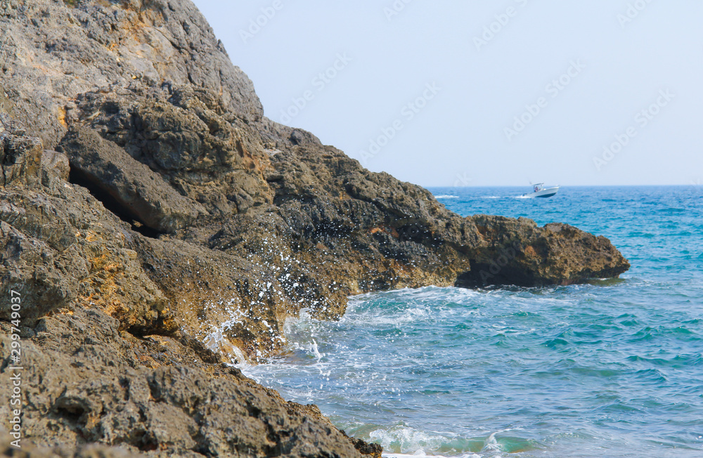 Fototapeta premium Tuscan coast of Italy in Monte Argentario