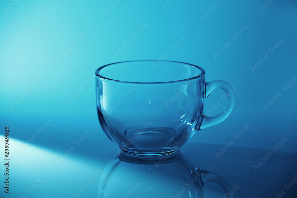 Mineral water in transparent glass Mineral water in transparent glass