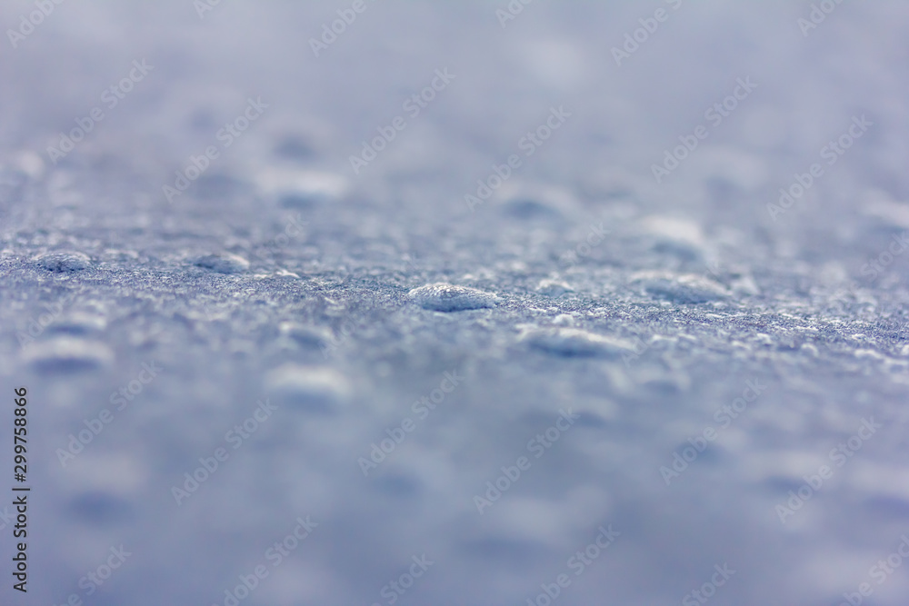 Frost auf einer Oberfläche, Eiskristalle Frost auf einer Oberfläche, Eiskristalle