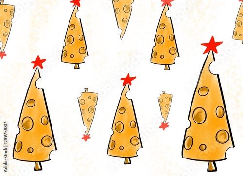 Christmas pattern for kids textile 