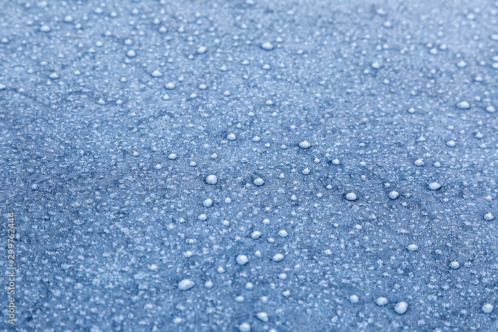 Obraz premium Frost auf einer Oberfläche, Eiskristalle 