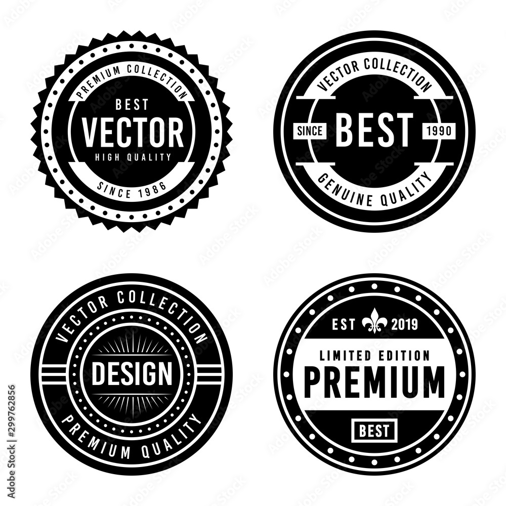 Premium Vintage Badge Design Set