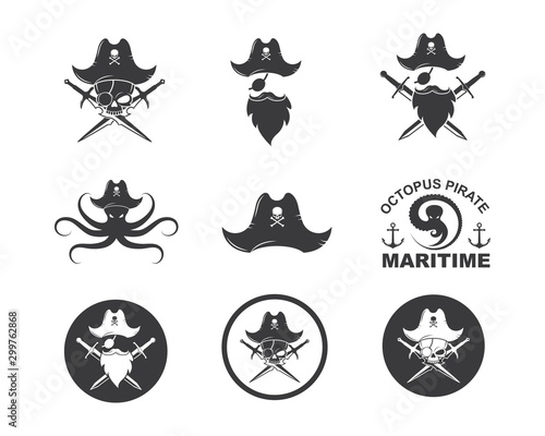 pirate vector icon illustration design