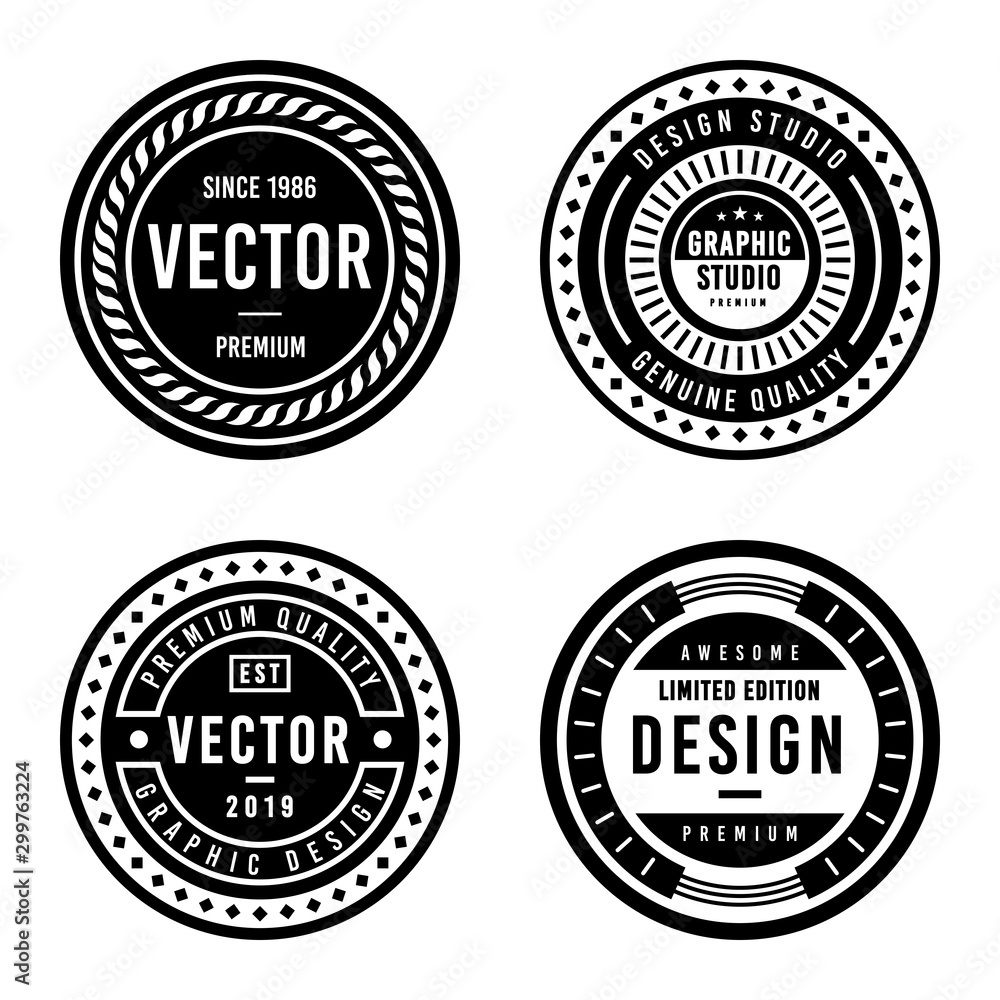 Obraz premium Premium Vintage Badge Design Set