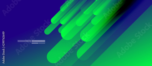 Flowing neon gradients geometric abstract background with straight lines and round tails. Fluid color pattern of color liquid gradient background for wallpaper  banner  background  card  landing page