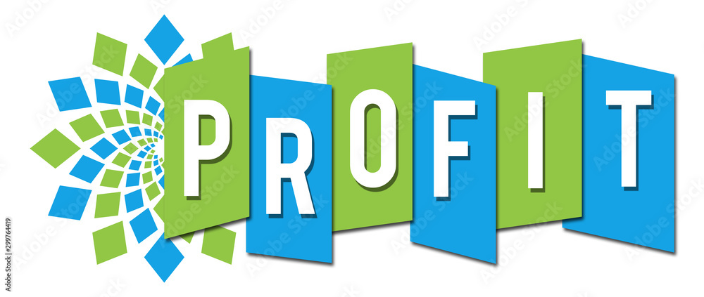 Profit Circular Professional Green Blue Profit Circular Professional Green Blue
