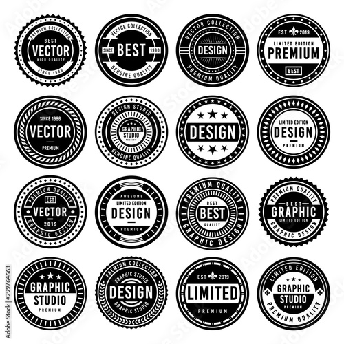 Premium Vintage Badge Design Set