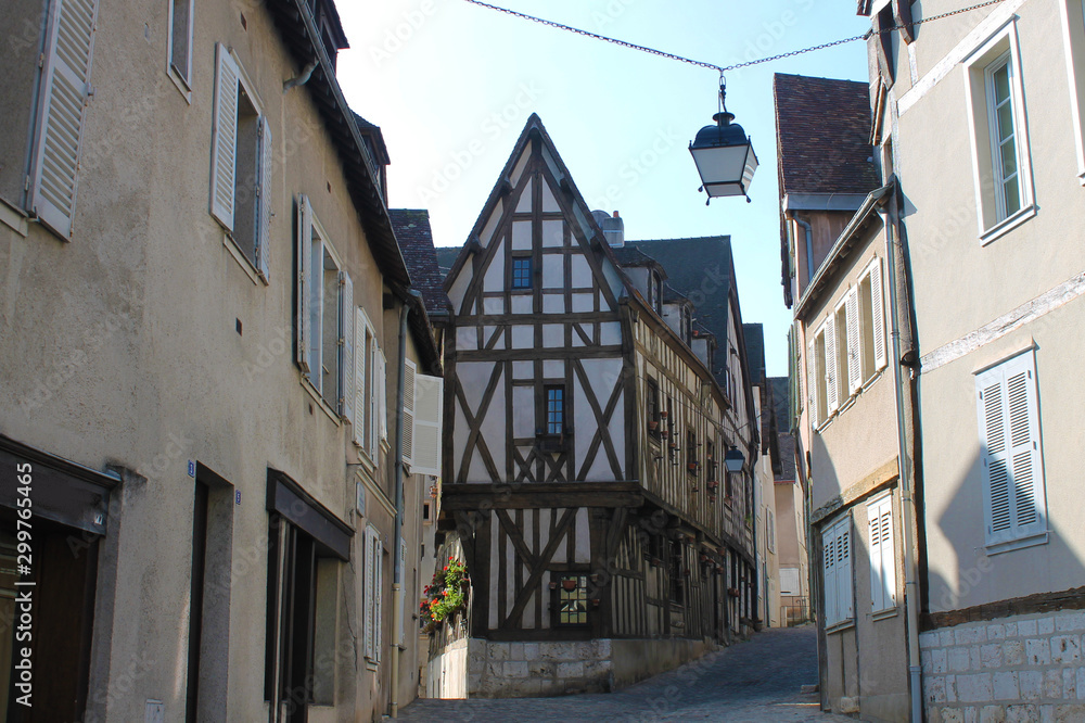 Gasse in Chartres bei Paris