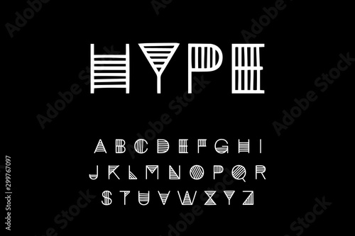 vector illustration of the alphabet