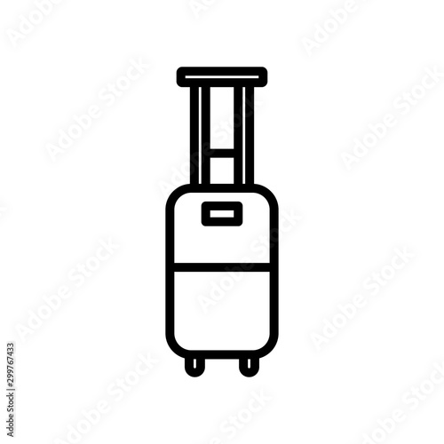 Travel Bag Icon Vector Design Template