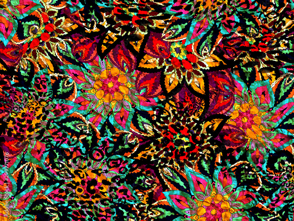 abstract floral pattern abstract floral pattern