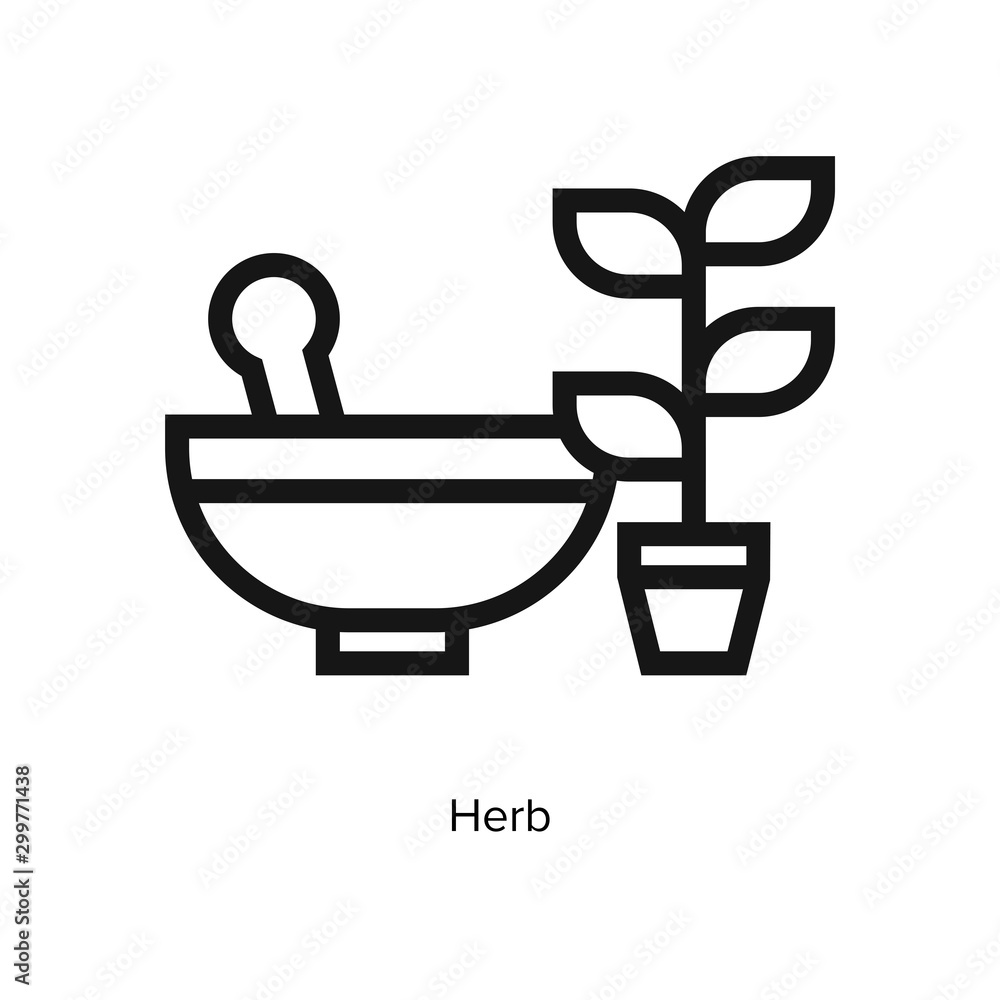 Herb icon vector Herb icon vector