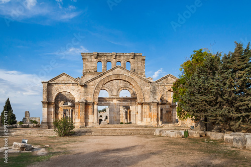 Church of Saint Simeon the Stylite.  Coptic Orthodox Church, Syria © phototravelua