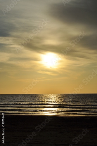 Miri  Sarawak   Malaysia - October 7  2019  The beautiful beaches of Luak Bay and Tanjung Lubang during Sunset at Miri  Sarawak