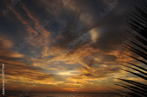 Miri, Sarawak / Malaysia - October 7, 2019: The beautiful beaches of Luak Bay and Tanjung Lubang during Sunset at Miri, Sarawak photo