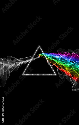 Dark side of the moon. Concept illustration.