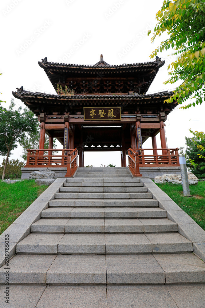 Chinese classical architecture in the park Chinese classical architecture in the park