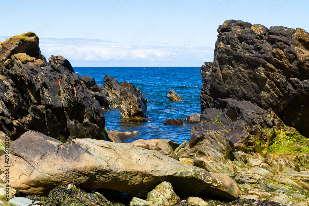Isle of man, rocks and sea