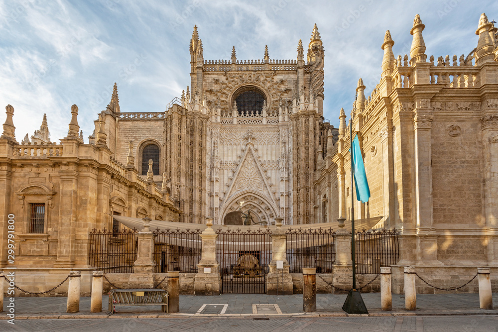 The Cathedral of Saint Mary of the See (Seville Cathedral) in Seville, Spain