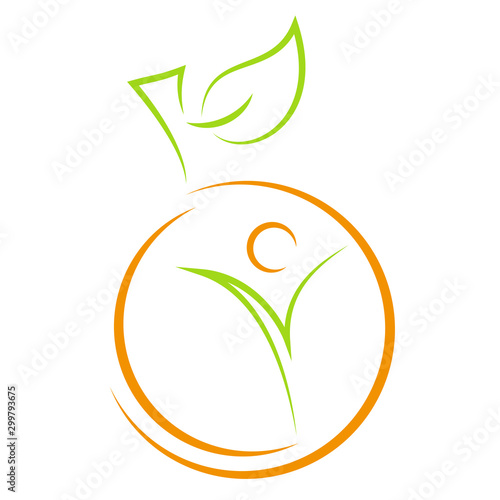 Frucht, Person, Essen, Logo