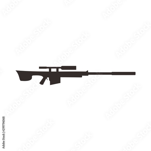 assault rifle with scope