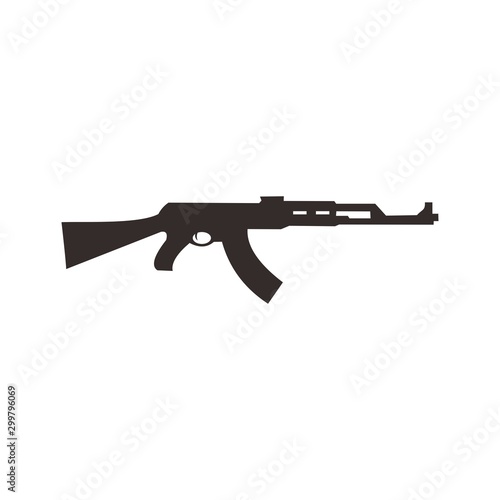 assault rifle with scope