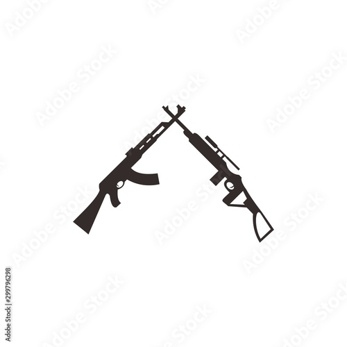 assault rifle with scope