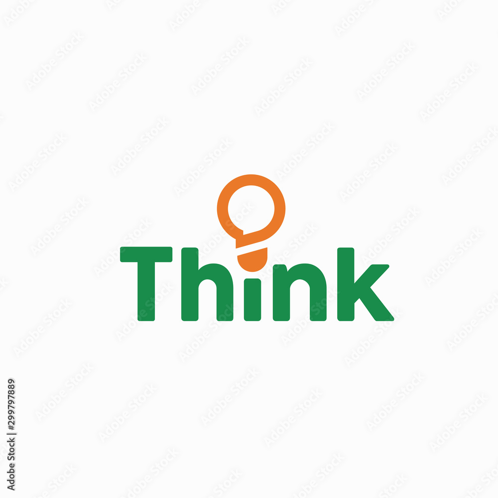 Creative Think Logo Design Inspiration With Lamp Creative Think Logo Design Inspiration With Lamp
