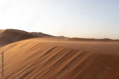 sand dunes in the desert © georgereuel