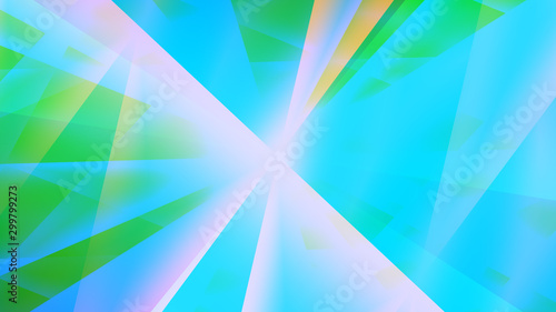 abstract pattern of glowing radial rays on a multi-colored background