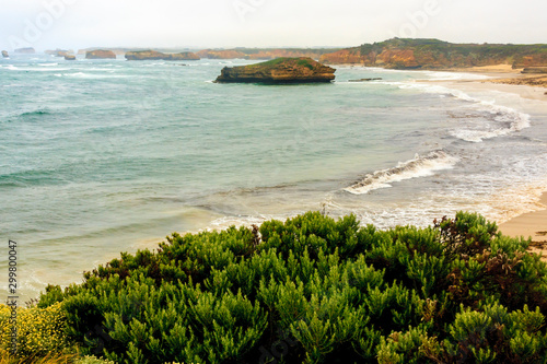 Beautiful seaside view from Great ocean road  Port Campbell National Park  Victoria  Australia