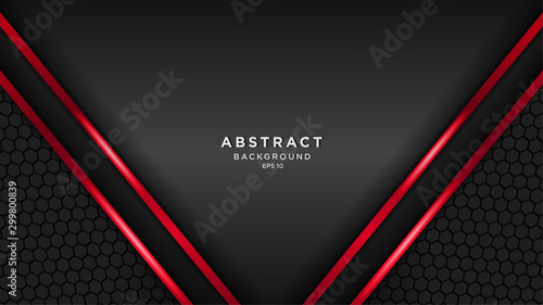 dark red technology background, modern technology wallpaper, dark black and red line, futuristic deep background, vector.