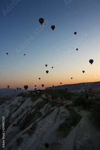 Mongolfiere all'alba in Cappadocia © Franco Caruzzo