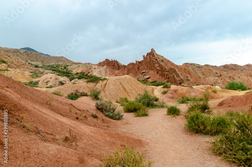 Canyon Tale in the vicinity of the southern shore of lake Issyk-Kul