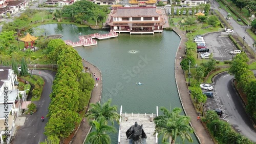 Kuching, Sarawak / Malaysia - October 16 2019: The buildings, landmarks and scenery of the Kuching city, capital of Sarawak, Borneo island photo