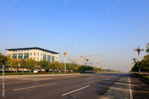 urban architectural scenery, Luannan County, Hebei Province, China