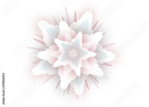 zartes florales Ornament im Blüten Stil