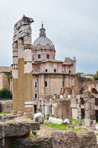 The Roman Forum in Rome, Italy.