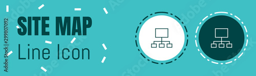 Site Map Line icon. Useful Graphic elements for All Kinds of Designing Work.
