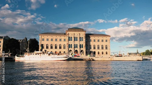 Stockholm National Museum view by the Canal photo