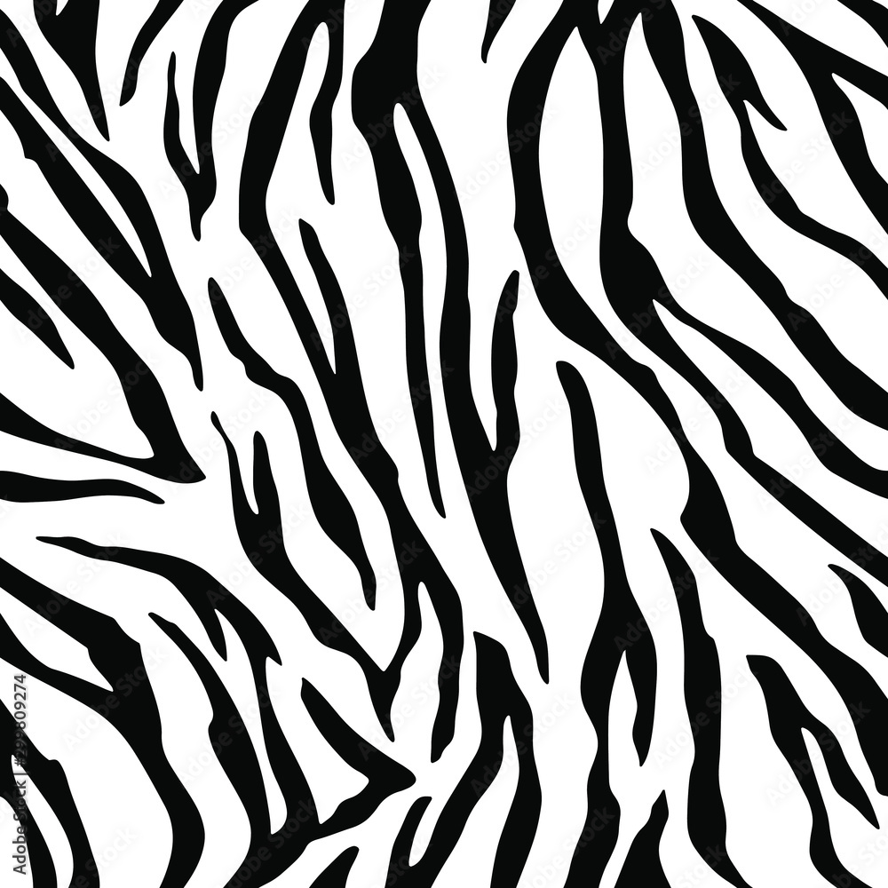 Full seamless wallpaper for zebra and tiger stripes animal skin pattern. Black and white design for textile fabric printing. Fashionable and home design fit. Full seamless wallpaper for zebra and tiger stripes animal skin pattern. Black and white design for textile fabric printing. Fashionable and home design fit.